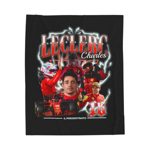 Charles Leclerc Plush Blanket F1 gifts for F1 Fans Ferrari Formula One