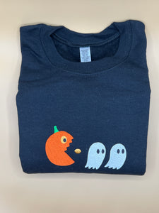 Pumpkin Pac-Man sweatshirt
