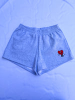 Load image into Gallery viewer, Women&#39;s Heart Fleece Shorts
